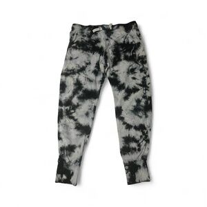 Mono B Black and Gray Tie-Dye Joggers
